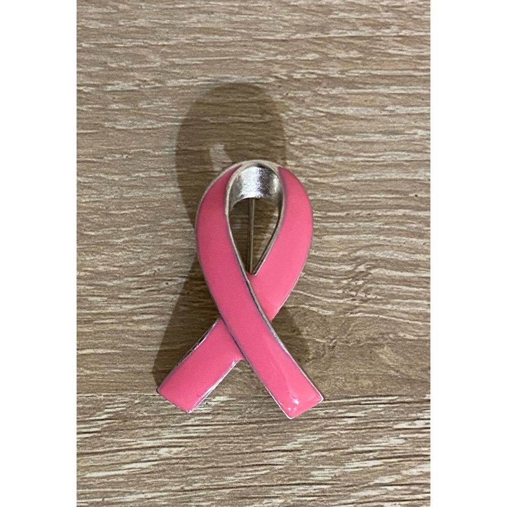 Breast Cancer Awareness Pink Ribbon Pin